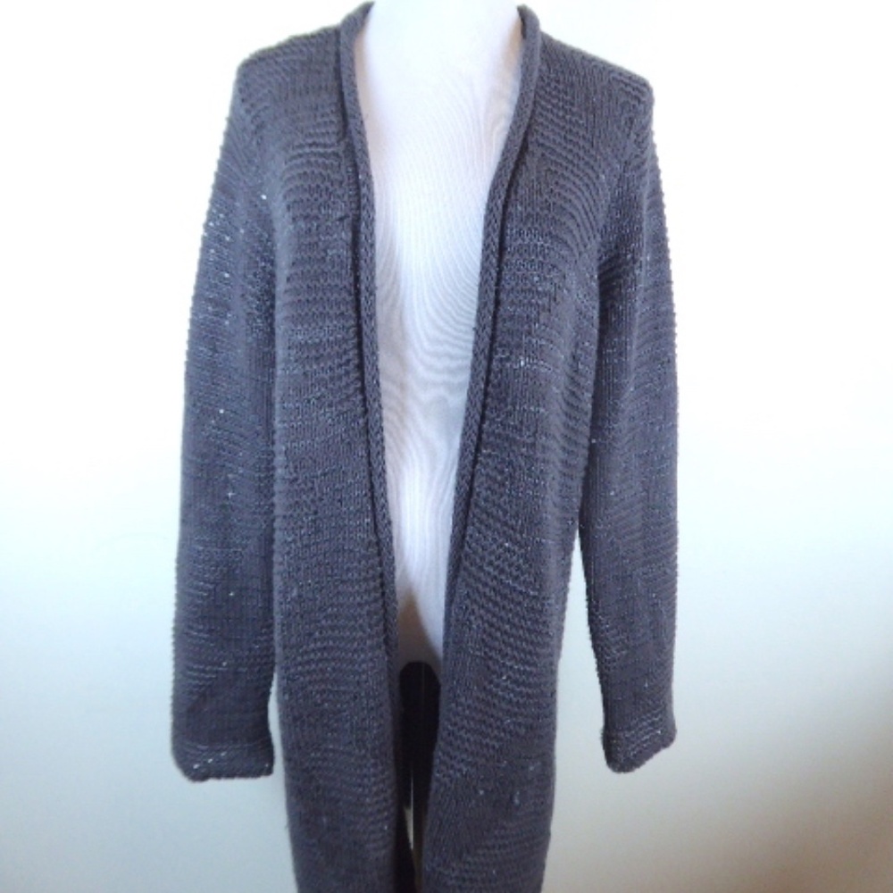 Calypso St Barth Sequin Open Sweater Cardigan Dus… - image 1